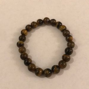 Amber beaded bracelet